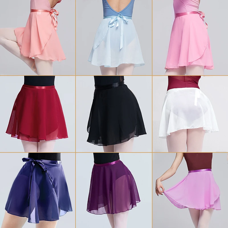 Women Ballet Skirts Lace-up Skirts Dance Skirts Polyester Adults Girls Leotards Skirt Ballet Practice Dancing Miniskirts Tutu - Image 5