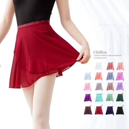 Women Ballet Skirts Lace-up Skirts Dance Skirts Polyester Adults Girls Leotards Skirt Ballet Practice Dancing Miniskirts Tutu
